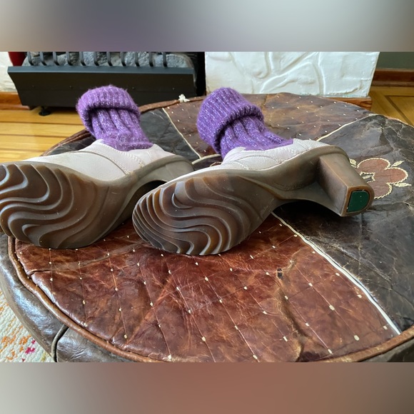 👠 Leather Block Heel Caminar Por La Vida Heeled Boot US 5 UE 38 👠 - Picture 4 of 7